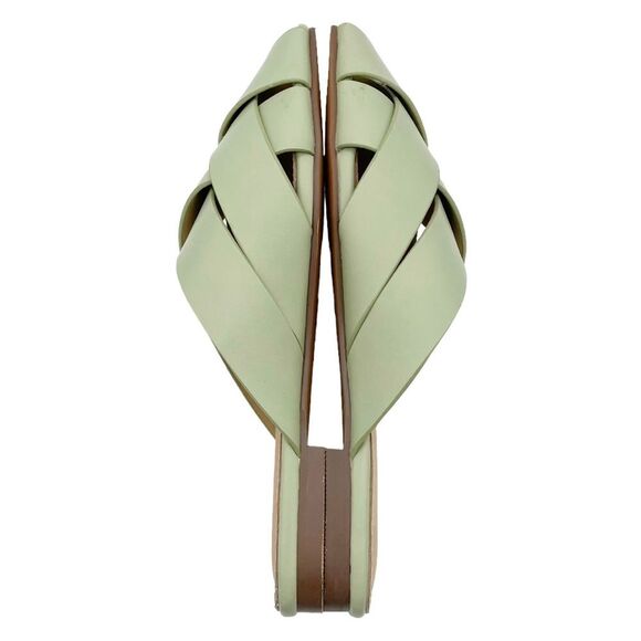 NEW Mi.iM Reece Woven Leather Mint Green Pistachio Open Toe Slide Size 7.5 NWOB - Picture 12 of 16